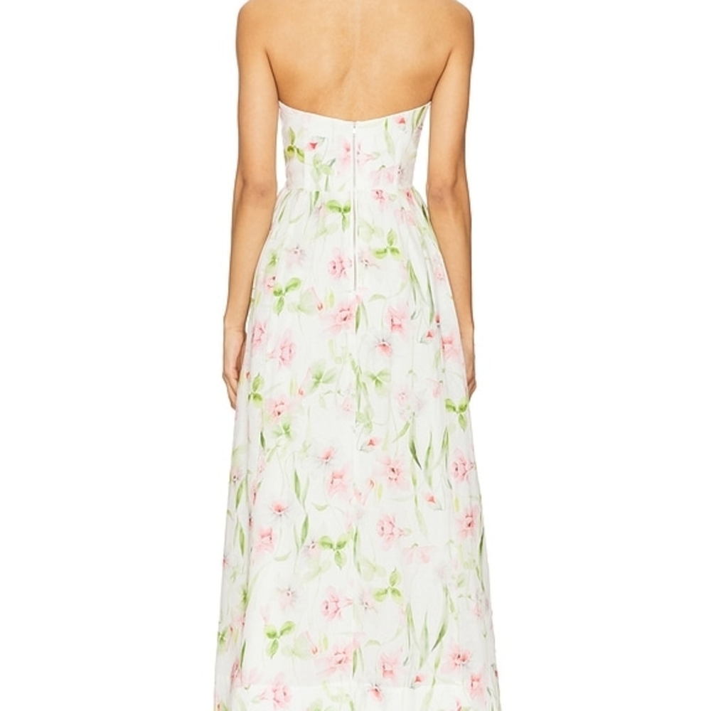 Bardot Lola Corset Floral Strapless Dress - Picture 2 of 3